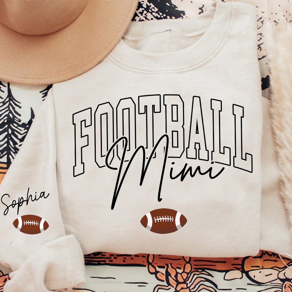 Personalized Mimi Baseball Sweatshirt, Custom Gifts for Grandma and Grandchild