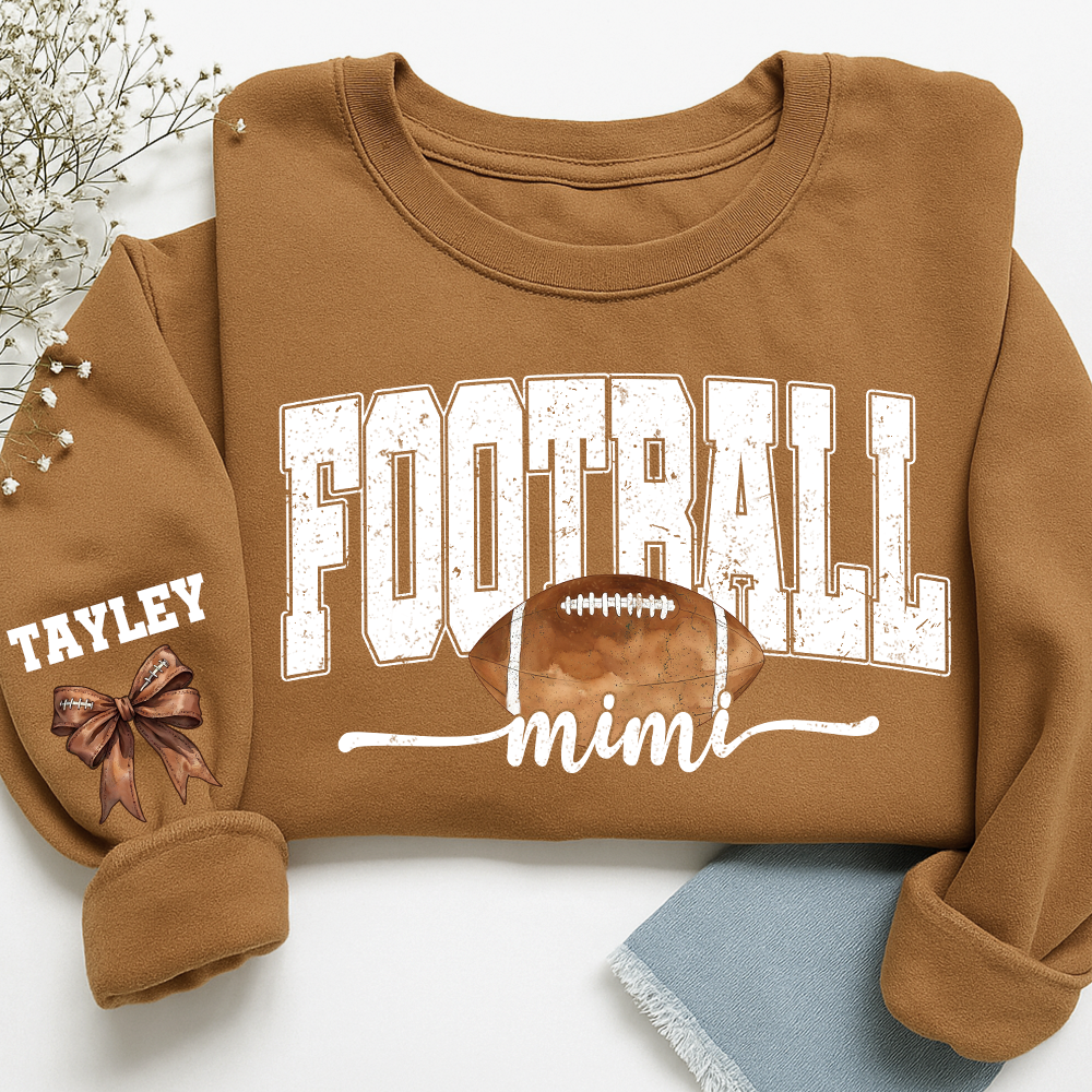 Personalized Football Mimi Sweatshirt With Grandma And Grandkids Names