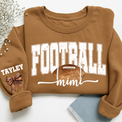 Personalized Football Mimi Sweatshirt With Grandma And Grandkids Names