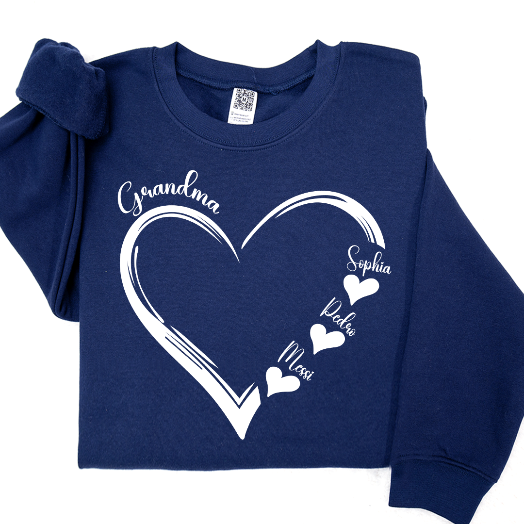 Doodle Heart Valentine For Grandma And Kids LTP01