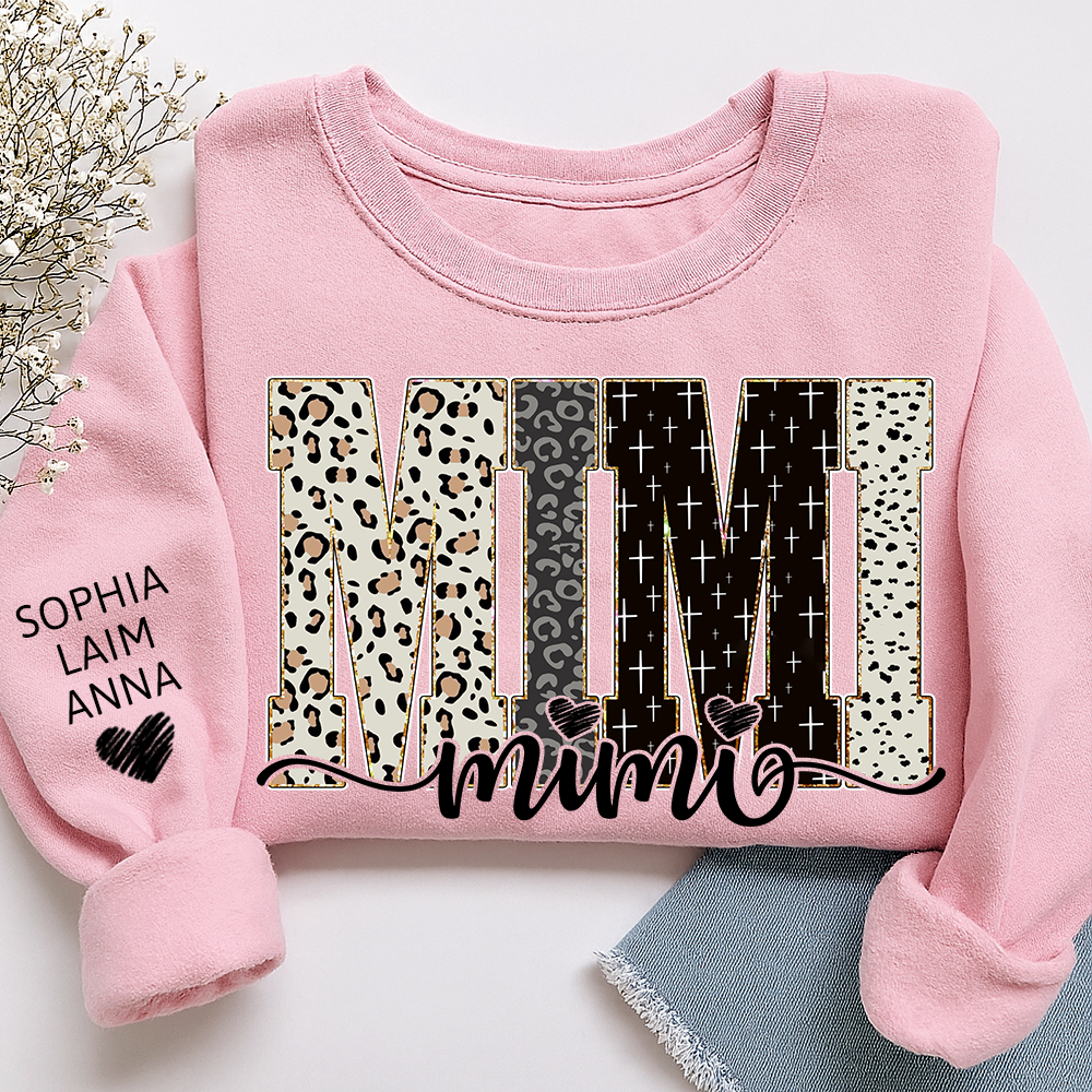 Custom Mimi Sweatshirt Bible Style Design, Gifts for Gigi and Kids, Meaningful Gifts for Loved Ones