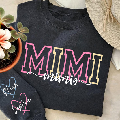 Custom Nickname Sweatshirt For Grandma And Kids, Gift Family