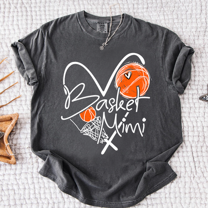 Comfort Basketball Mimi Shirt Personalized with Grandkids Names, For Gift Grandma