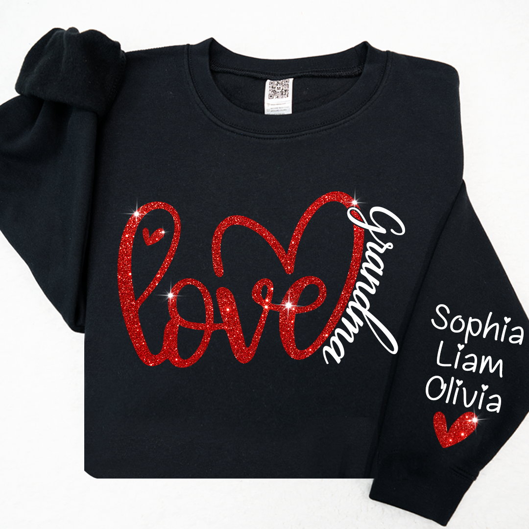 Valentine's Day Heart Love Grandma And Kids LTP01
