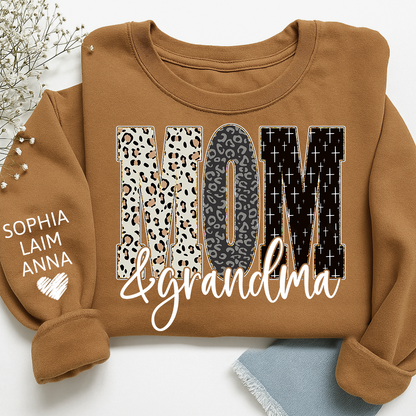 Bible Style Design, Custom Mom & Grandma Sweatshirt, Gift For Grammy And Her Grandchildren
