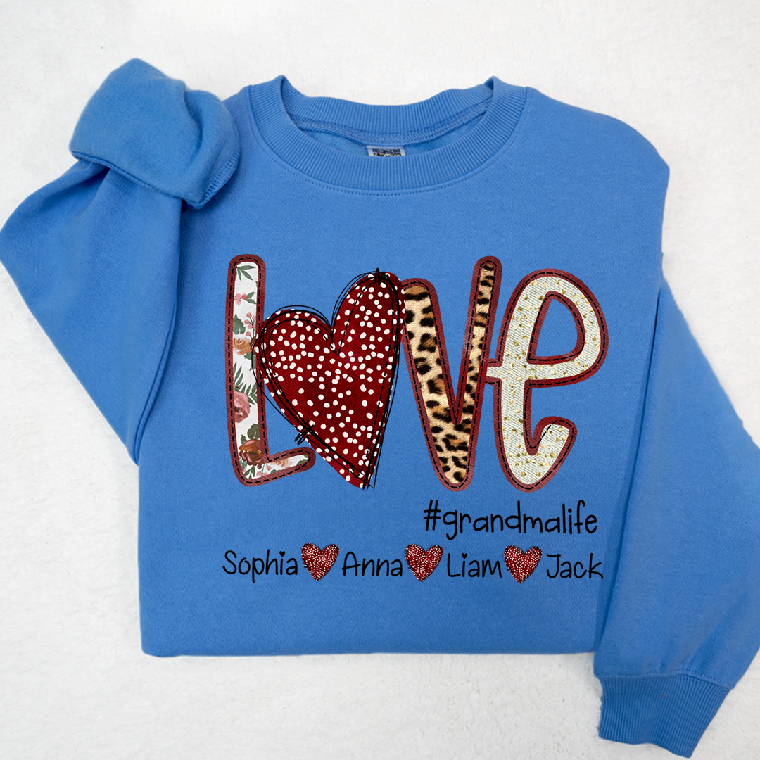Love Heart Grandma Life And Kids LTP01