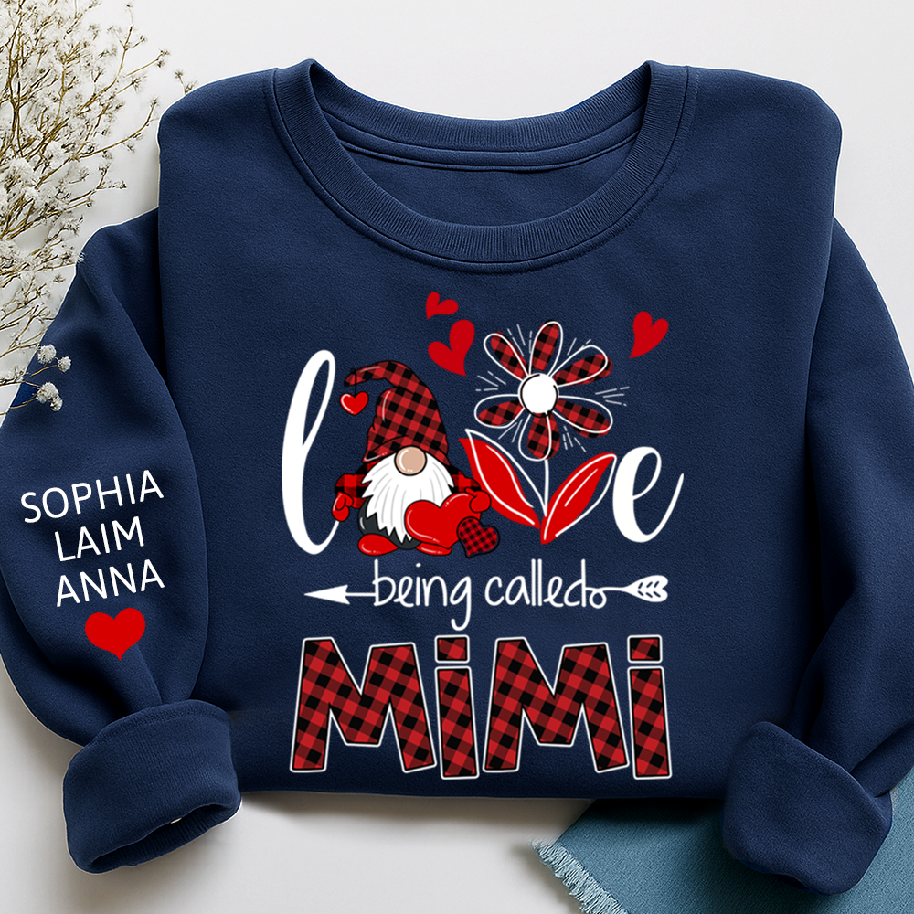I Love Being Called Mimi Sweatshirt, Personalized Grandma Shirt with Custom Family Names