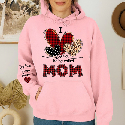 I Love Being Called Mimi Hoodie, Personalized Grandma Shirt with Kids Names