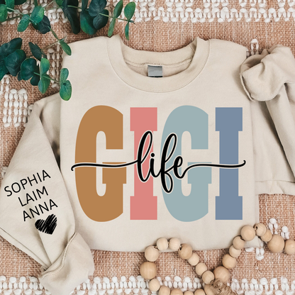Custom Grandma Sweatshirt, Gift For Gigi And Her Grandchildren