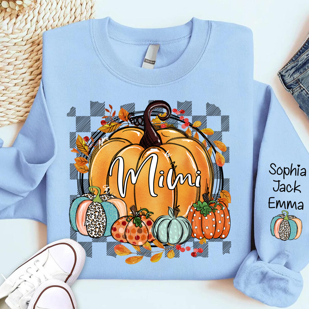 Custom Fall Pumpkin Nicknames for Mimi and Kids