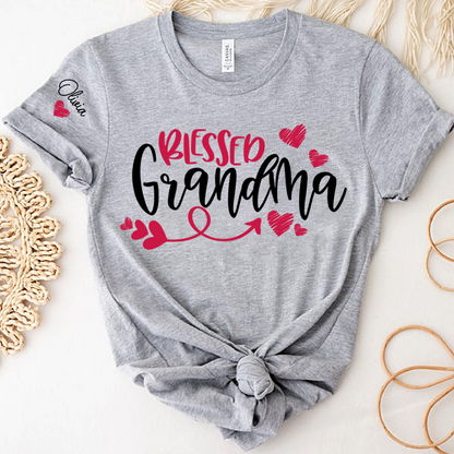 Blessed Grandma T-Shirt 2025, For Give Grandma And Kids