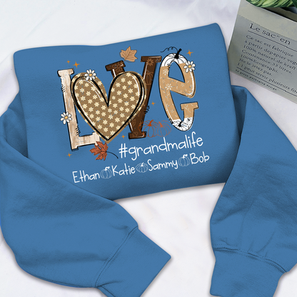Cozy Up with a Custom Autumn Sweatshirt for Grandma and Kids