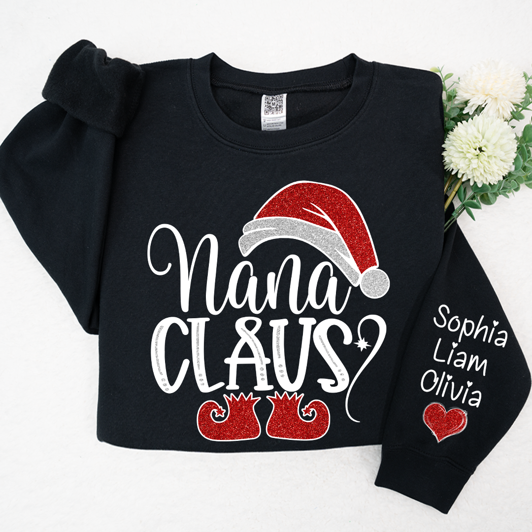 Sparkling Christmas Custom Nana Claus And Kids LTP01