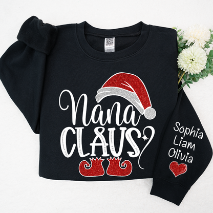 Sparkling Christmas Custom Nana Claus And Kids LTP01