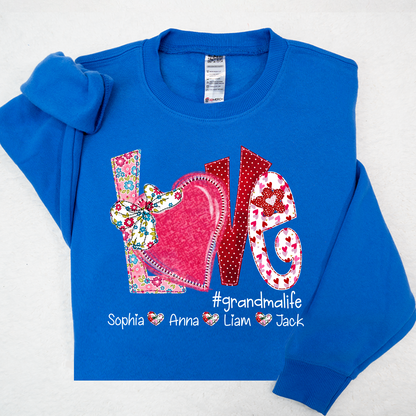 Love Custom Grandma Life And Kids Valentine's Day  LTP01