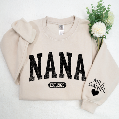 Personalize Nana, Mimi, Grandma And Kids CTH01 Sweatshirt