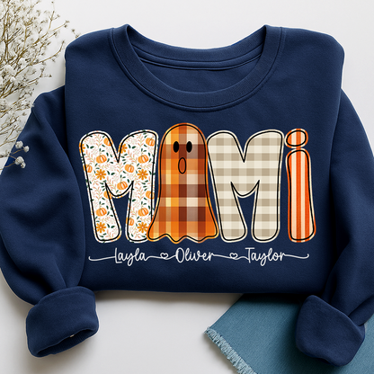 Personalized Naughty Halloween Mimi Ghost, For Gift for Grandma And Kids