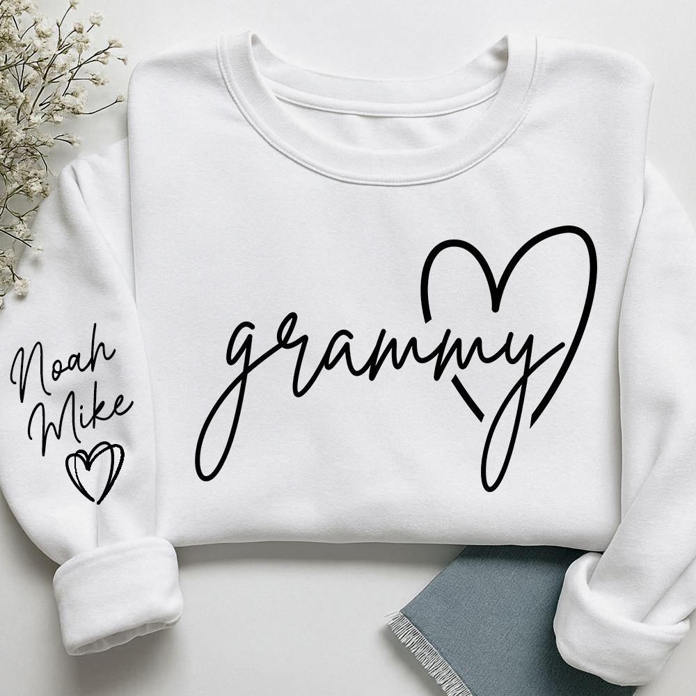 Personalized Grammy Sweatshirt, Custom Grandkids Names, Grandma Gift