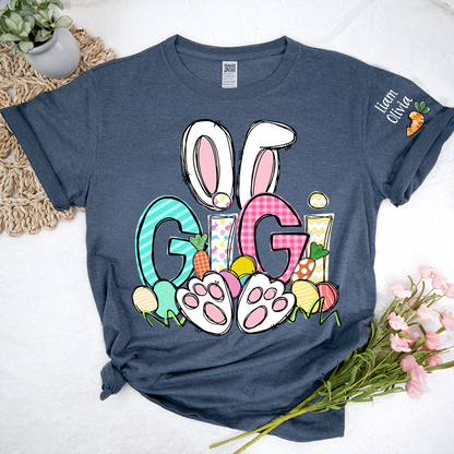 Easter Bunny Carrot Gigi And Kids LTP01 TShirt