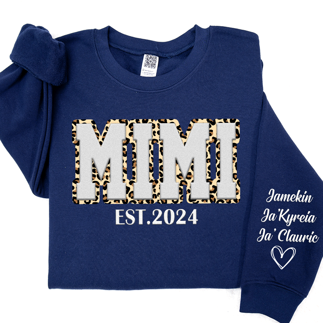 Custom Mimi And Kids Puff Print Design LTP01