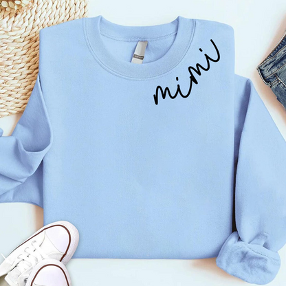 Custom Mimi Sweatshirt, Personalized For Mimi And Kids