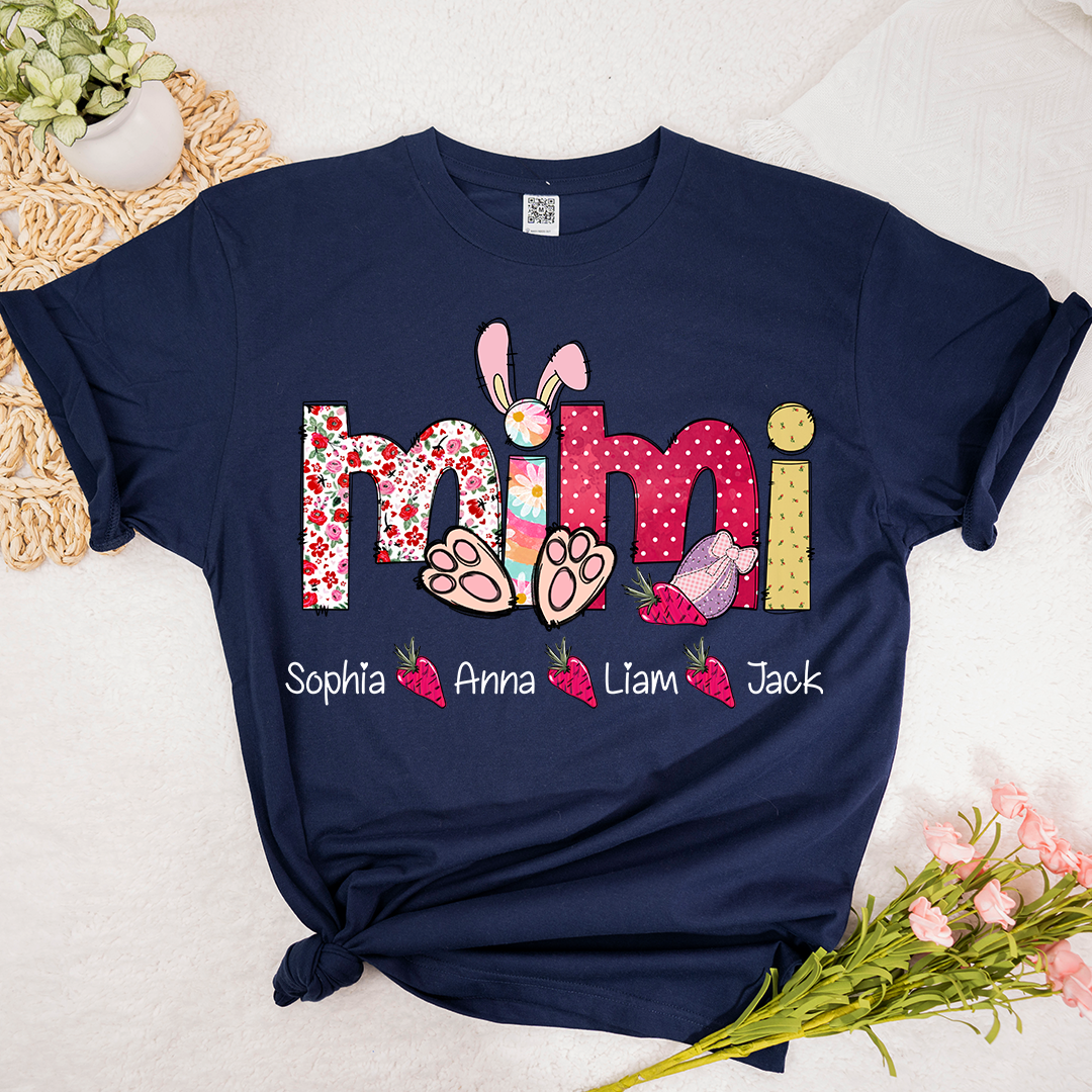 Rainbow Easter Egg Bunny Mimi And Kids Carrot LTP01