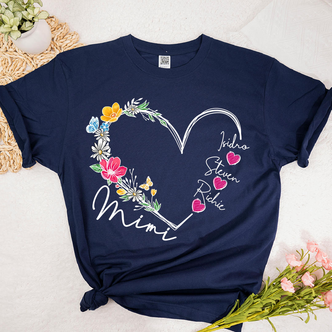 Heart Flowers For Grandma And Kids LTP01