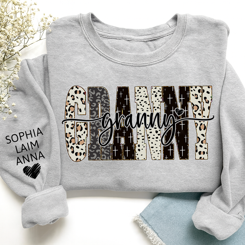 Custom Bible Style Granny Sweatshirt – Personalized Gift for Mom, Mama, or Grandma with Grandkids’ Names