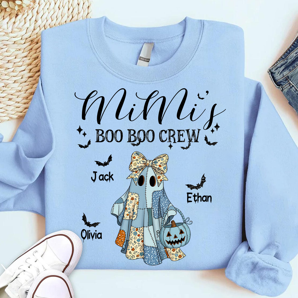Personalized Halloween Mimi Boo Crew, Gifts for Grandma and Kids
