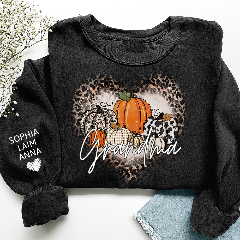 Mimi Leopard Print Autumn Sweatshirt, Gift for Grandma and Kids