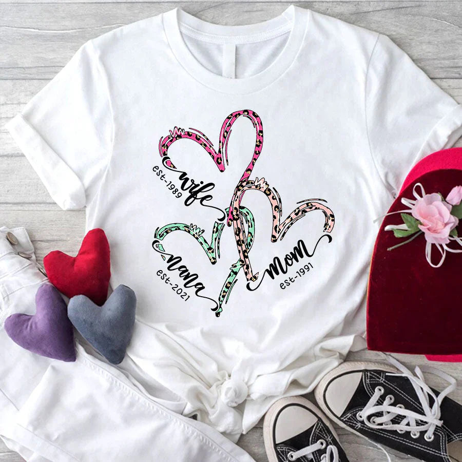 Nana Shirt Hearts Est CTH01