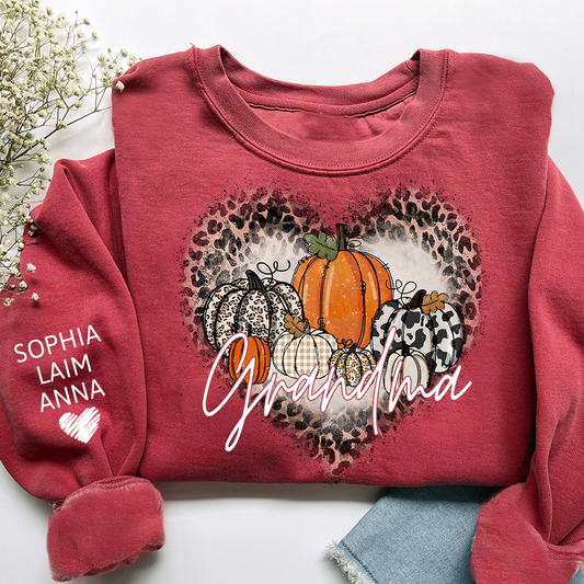 Mimi Leopard Print Autumn Sweatshirt, Gift for Grandma and Kids