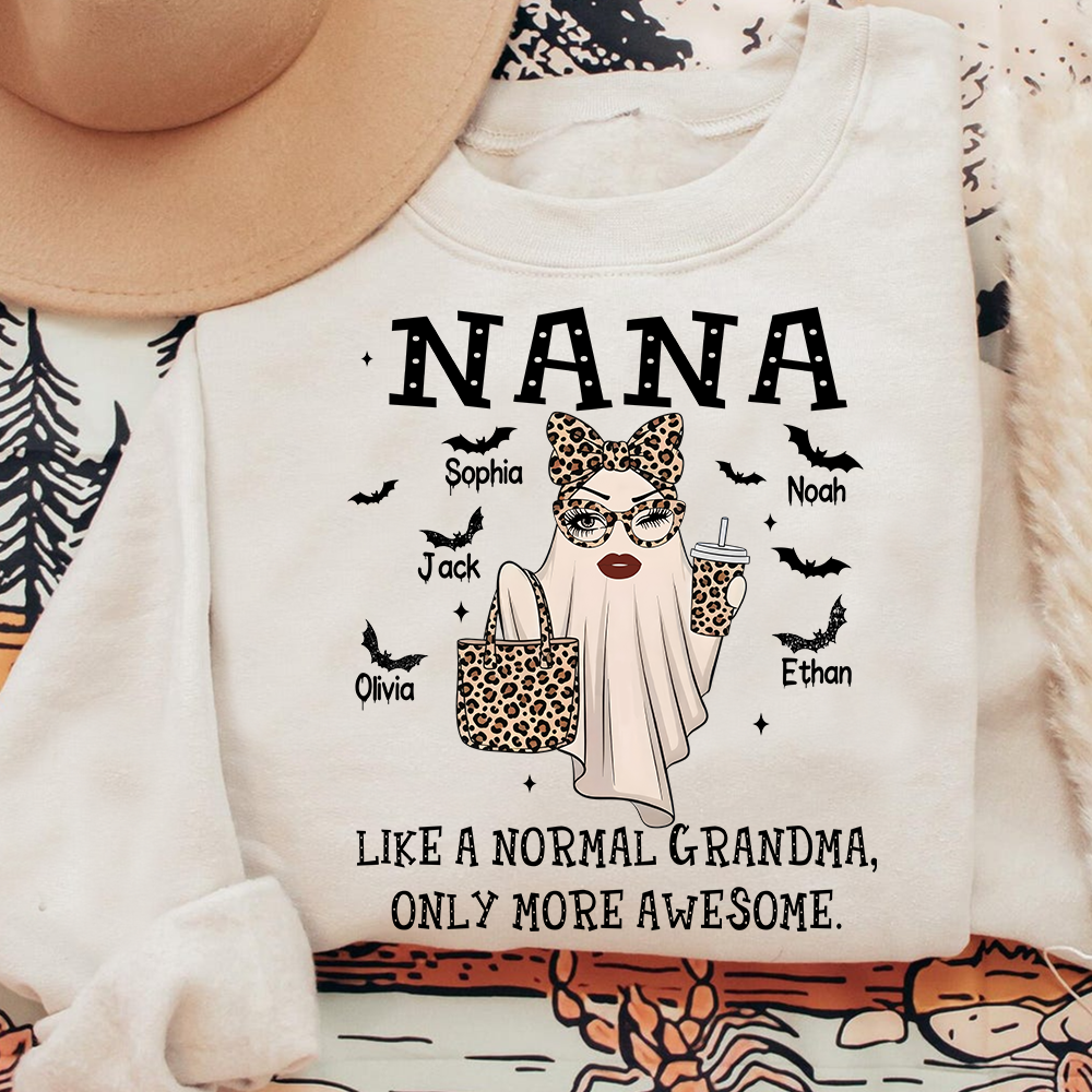Nana Like A Normal Grandma Only More Awesome, Customized Gifts for Grandma and Grandchild