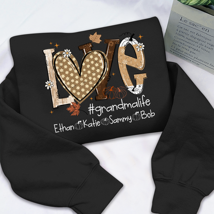 Cozy Up with a Custom Autumn Sweatshirt for Grandma and Kids