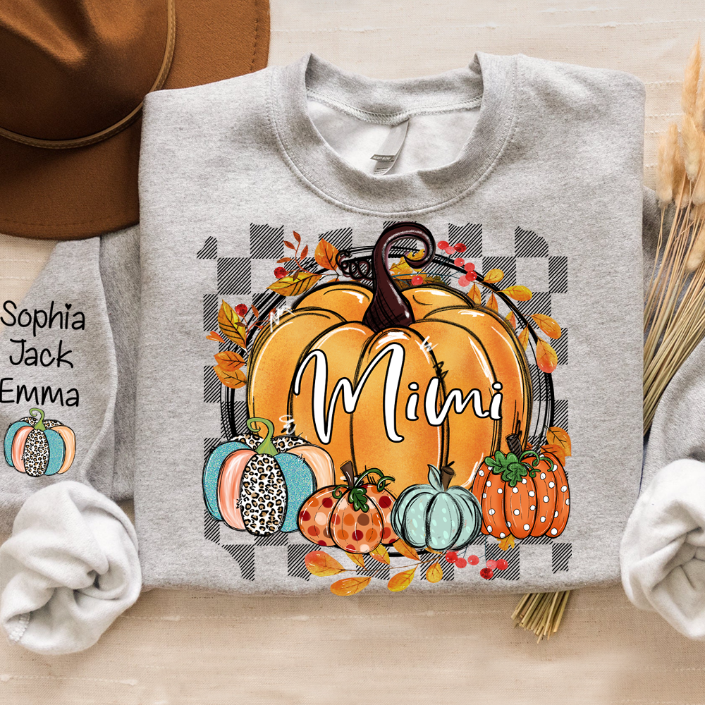 Custom Fall Pumpkin Nicknames for Mimi and Kids