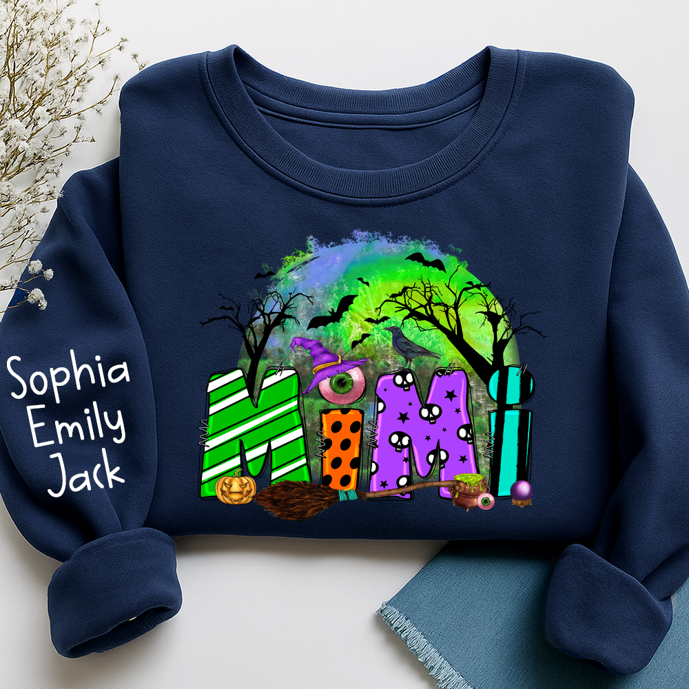Personalized Halloween Grandma, Trick Or Treat , Custom Mimi And Kids Names