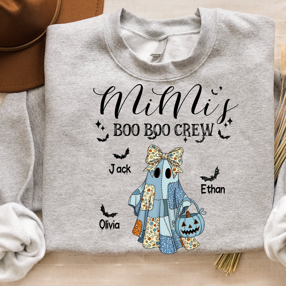 Personalized Halloween Mimi Boo Crew, Gifts for Grandma and Kids