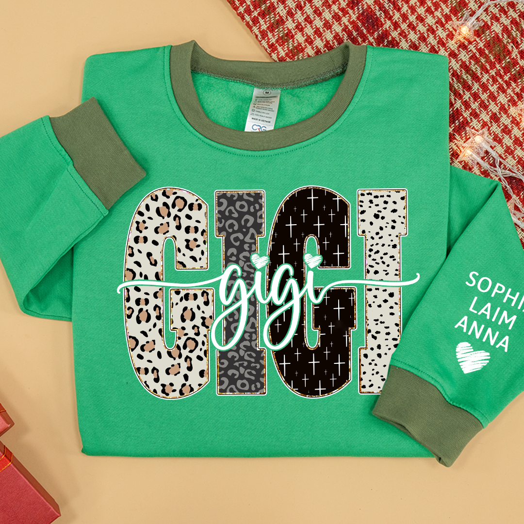 Bible Style Design, Sweatshirt MIX  Custom Gift For Gigi And Her Grandchildren