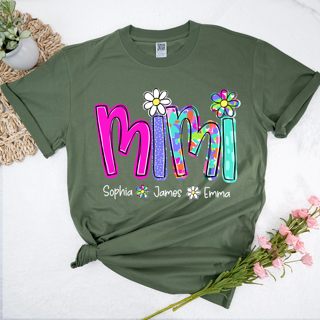 Personalized Summer Mimi Sweatshirt, Custom Nickname For Grandma And Kids