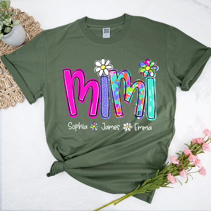 Personalized Summer Mimi Sweatshirt, Custom Nickname For Grandma And Kids