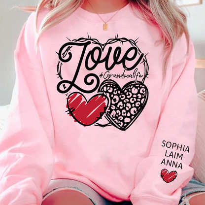 Love Grandmalife Sweatshirt, Cozy Family Love Crewneck for Grandma
