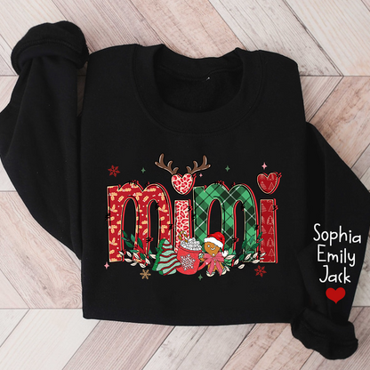Merry Christmas Grandma Personalized, Custom Nicknames For Mimi And Kids