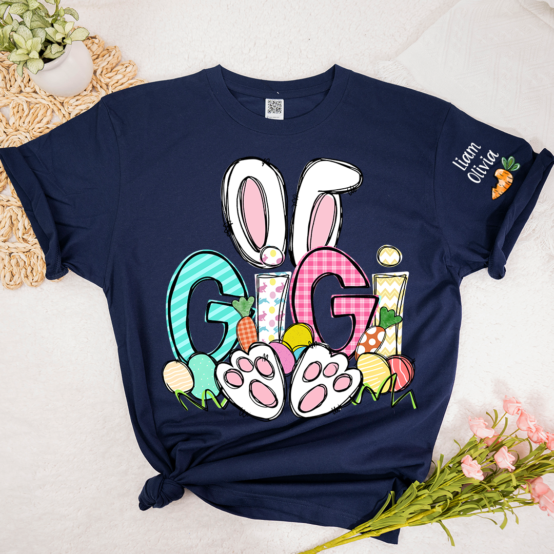 Easter Bunny Carrot Gigi And Kids LTP01 TShirt