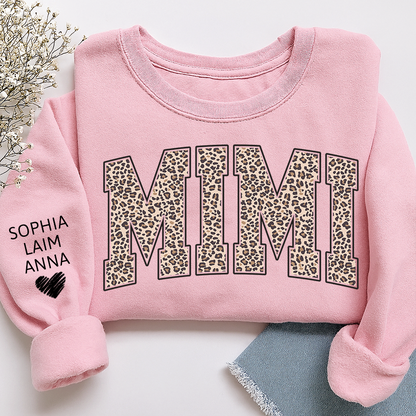 Leopard Style Design, Custom Mimi Gifts for Grandma and Kids