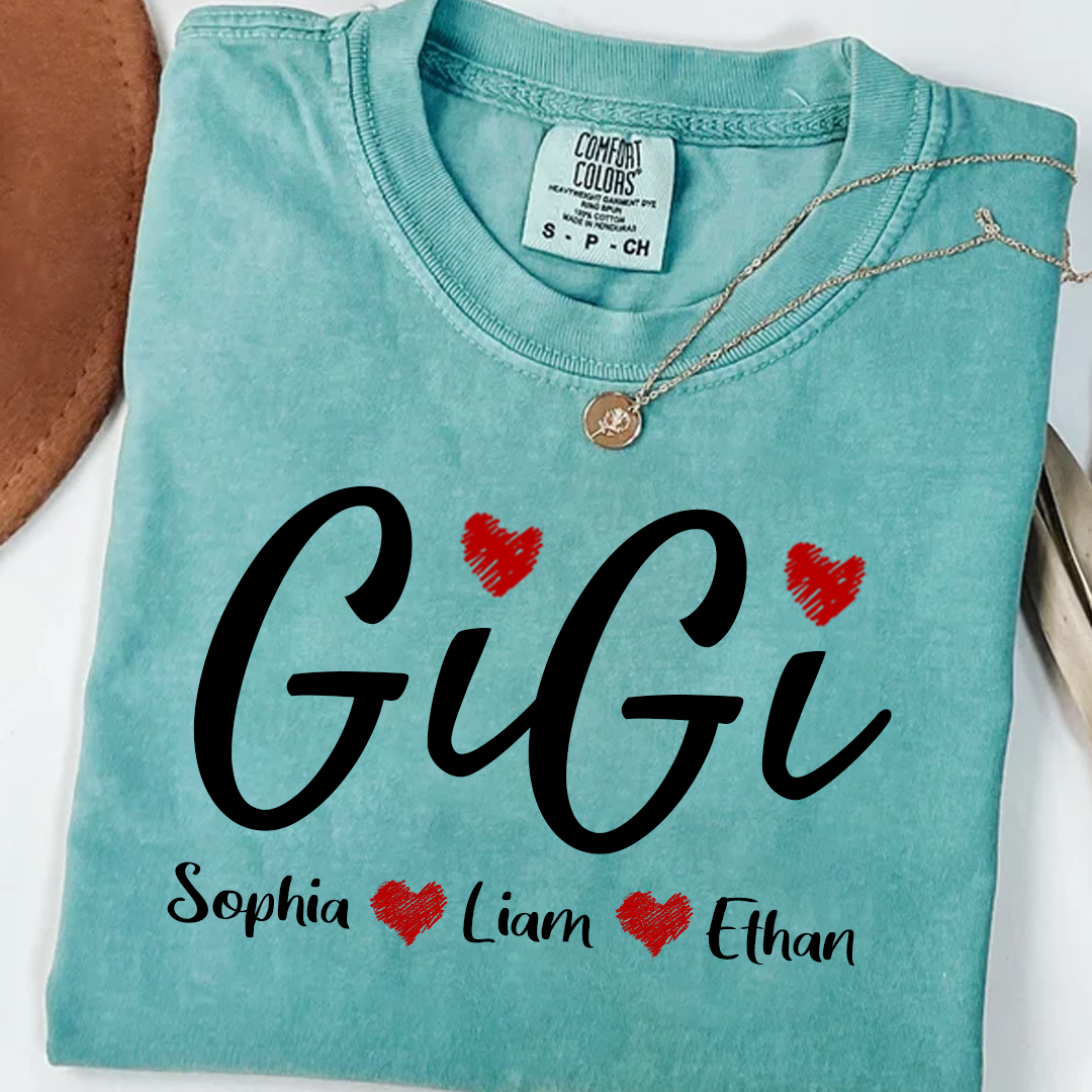 Comfort Colors® Personalized Grandma, Gift For Gigi Est And kids 2025