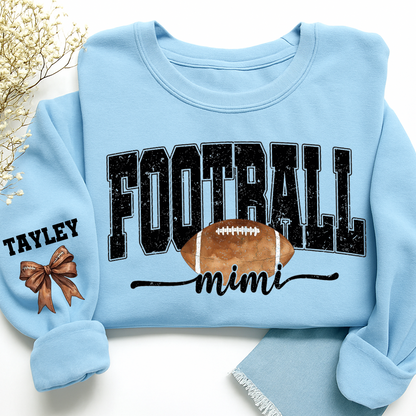 Personalized Football Mimi Sweatshirt With Grandma And Grandkids Names