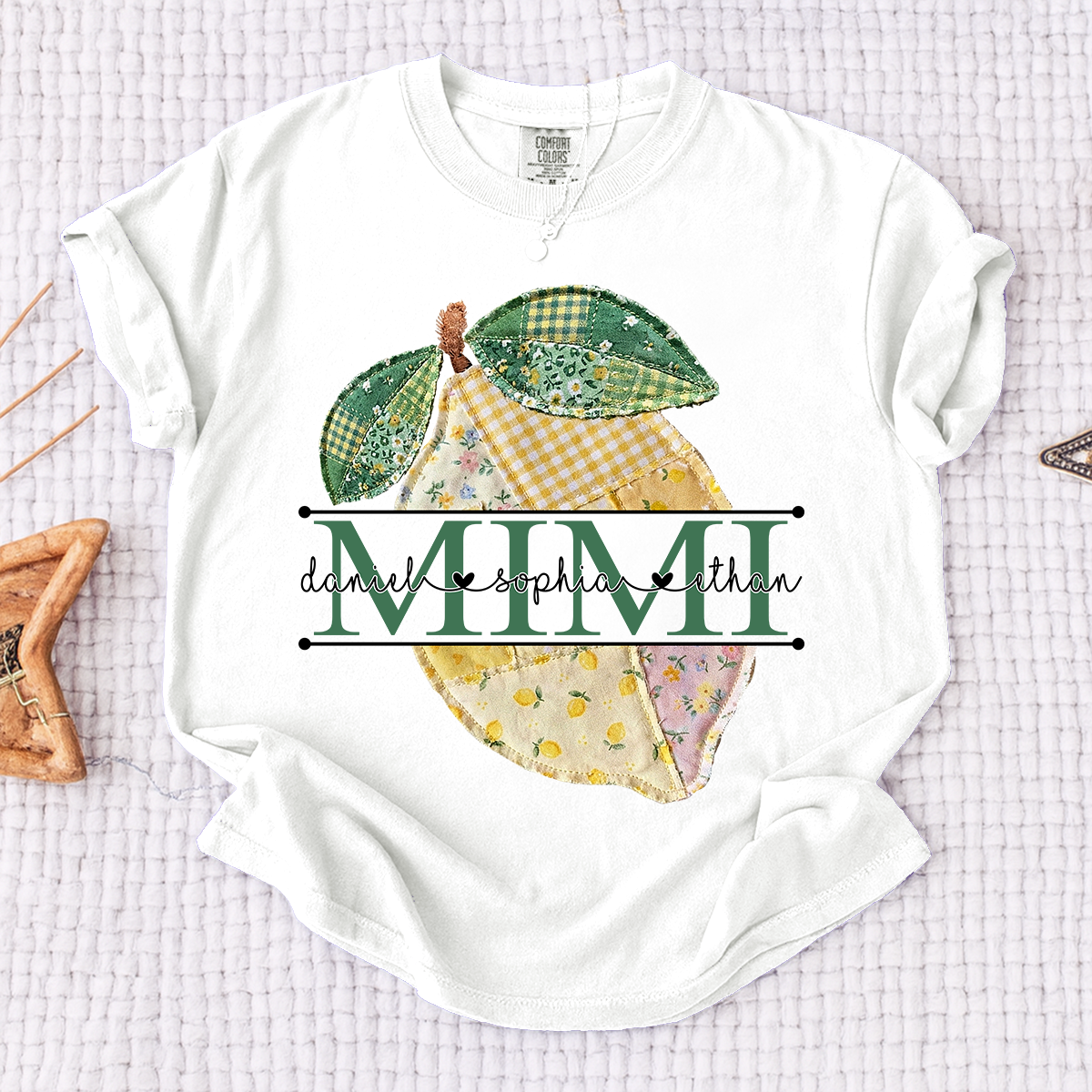 Comfort Colors® Mimi Lemon Shirt, Personalized Cute Summer Grandma Tee For Gift Grandma And Kids
