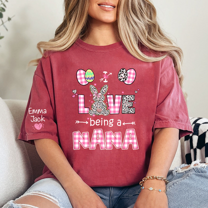 I Love Being a Nana Sweatshirt, Cute Pastel Family Crewneck for Nana