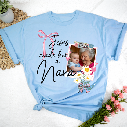 Custom Mother's Day Design With Jesus, Grandma Sowing Seeds Of Love As A Gift For Nana And The Children