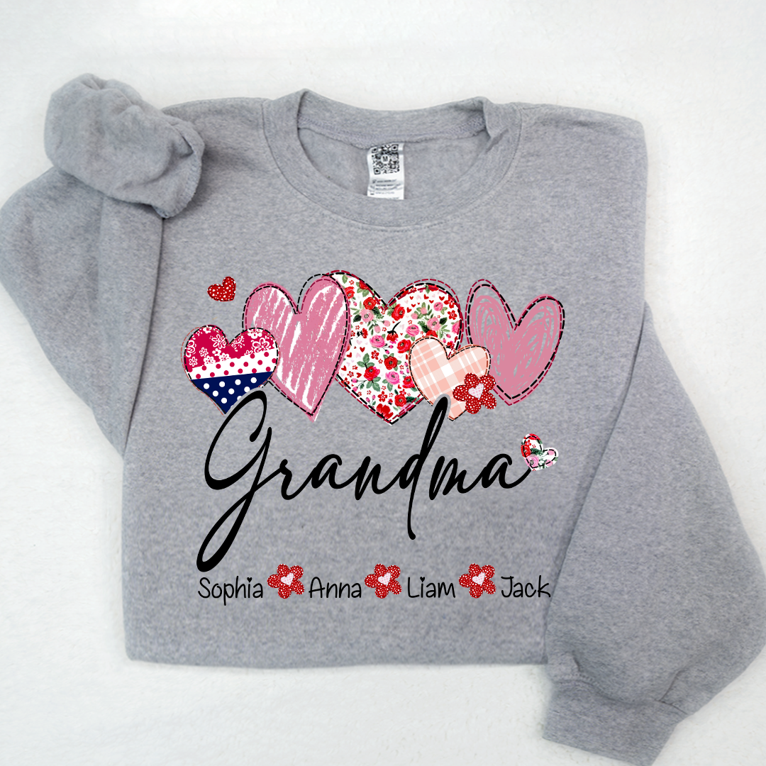 Valentine's Day Heart Grandma Life And Kids LTP01